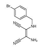 2-amino-3-[(4-bromophenyl)methylamino]but-2-enedinitrile结构式