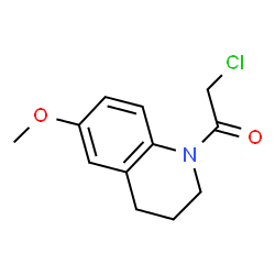 1-(氯乙酰基)-6-甲氧基-1,2,3,4-四氢喹啉结构式
