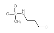 N-(3-氯丙基)甲烷磺酰胺结构式