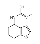 1-methyl-3-(4,5,6,7-tetrahydro-1-benzothiophen-4-yl)urea结构式