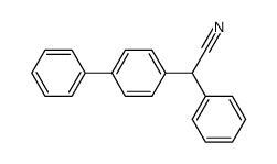 biphenyl-4-yl-phenyl-acetonitrile Structure