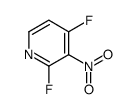 2,4-二氟-3-硝基吡啶结构式