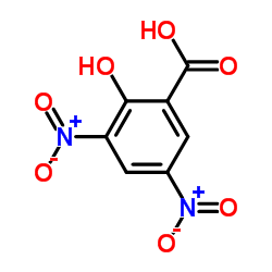 3,5-Dinitro-2-hydroxybenzoic acid Structure