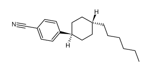 反式-4-(4-己基环己基)苯腈结构式