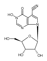 3-hydroxy-4-oxo-7-β-D-ribofuranosyl-4,7-dihydro-3H-pyrrolo[2,3-d]pyrimidine-5-carbonitrile结构式