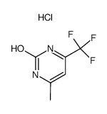 4-Methyl-6-trifluoromethyl-pyrimidin-2-ol; hydrochloride Structure