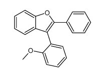 3-(2-methoxyphenyl)-2-phenyl-1-benzofuran Structure