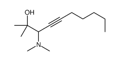 3-(dimethylamino)-2-methyldec-4-yn-2-ol结构式