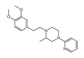 1-[2-(3,4-dimethoxyphenyl)ethyl]-2-methyl-4-pyridin-2-yl-piperazine结构式