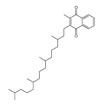 2-Methyl-3-(3,7,11,15-tetramethylhexadecyl)-1,4-naphthalenedione Structure