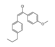 1-[2-chloro-2-(4-methoxyphenyl)ethenyl]-4-propylbenzene Structure