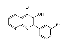 2-(3-bromophenyl)-3-hydroxy-1H-1,8-naphthyridin-4-one Structure