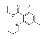 ethyl 2-chloro-4-methyl-6-(propylamino)benzoate Structure