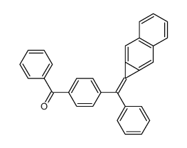 1-[(p-bromophenyl)phenylmethylidene]-1H-cyclopropa[b]naphthalene结构式