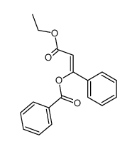 β-benzoyloxy-cinnamic acid ethyl ester Structure