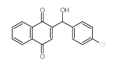 2-[(4-chlorophenyl)-hydroxy-methyl]naphthalene-1,4-dione Structure