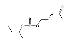 2-[butan-2-yloxy(methyl)phosphinothioyl]oxyethyl acetate Structure