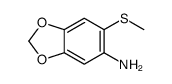 6-(甲基硫代)苯并[d][1,3]二氧代-5-胺结构式
