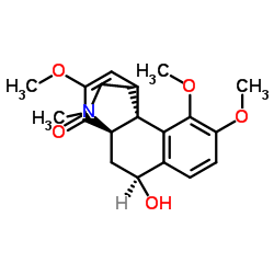 6,7-Didehydro-8β,10β-epoxy-3,4,7-trimethoxy-17-methylhasubanan-8-ol Structure