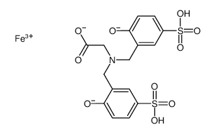 [N,N-bis[(2-hydroxy-5-sulphophenyl)methyl]glycinato(3-)]iron Structure