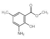 METHYL 3-AMINO-2-HYDROXY-5-METHYLBENZENECARBOXYLATE结构式