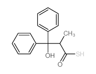 Benzenepropanethioicacid, b-hydroxy-a-methyl-b-phenyl- structure