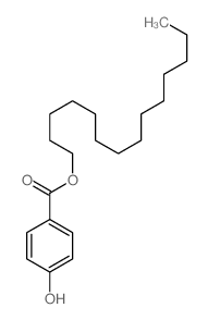 tetradecyl 4-hydroxybenzoate structure