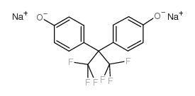 4,4’-[2,2,2-三氟代-1-(三氟代甲基)亚乙基]二苯酚二钠盐结构式
