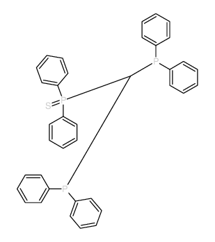bis(diphenylphosphanyl)methyl-diphenyl-sulfanylidene-phosphorane结构式