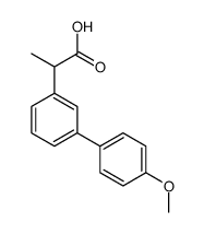 4'-Methoxy-alpha-methyl-3-biphenylacetic acid结构式