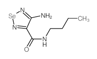 4-Amino-N-butyl-1,1,2,5-selenadiazole-3-carboxamide结构式