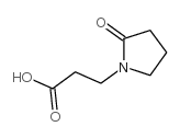 3-(2-氧吡咯烷-1-基)丙酸结构式