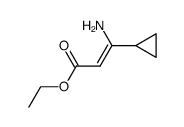 3-amino-3-cyclopropyl-acrylic acid ethyl ester结构式