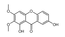 1,7-二羟基-2,3-二甲氧基呫吨酮结构式