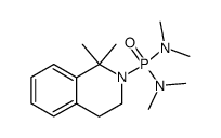 2-bis(dimethylamino)phosphinoyl-1,1-dimethyl-1,2,3,4-tetrahydroisoquinoline结构式