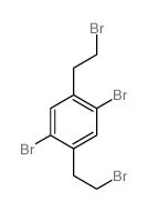 1,4-dibromo-2,5-bis(2-bromoethyl)benzene结构式