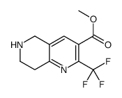 2-三氟甲基-5,6,7,8-四氢-[1,6]萘啶-3-羧酸甲酯结构式