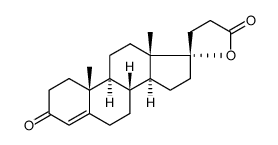 3-oxopregn-4-ene-21,17-carbolactone结构式