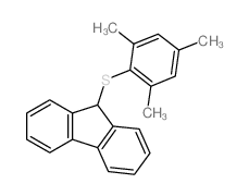 9H-Fluorene,9-[(2,4,6-trimethylphenyl)thio]- Structure