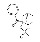 (1R,2S,4S)-2-benzoylbicyclo[2.2.1]heptan-2-yl methanesulfonate结构式