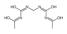 N-[(acetylcarbamoylamino)methylcarbamoyl]acetamide Structure