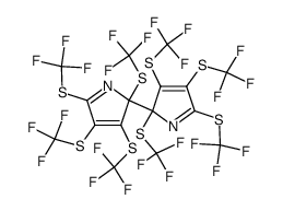 2,2',3,3',4,4',5,5'-octakis(trifluoromethylthio)-2,2'-bi-2H-pyrrole Structure
