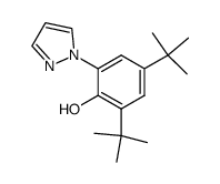 2,4-di-tert-butyl-6-(1H-pyrazol-1-yl)phenol Structure