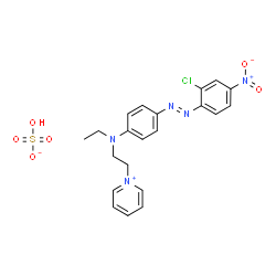 1-[2-[[4-[(2-chloro-4-nitrophenyl)azo]phenyl]ethylamino]ethyl]pyridinium hydrogen sulphate picture