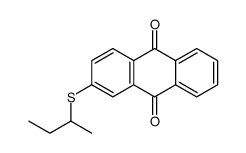 2-[(1-methylpropyl)thio]anthraquinone结构式
