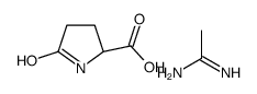 5-oxo-DL-proline, compound with acetamidine (1:1) Structure