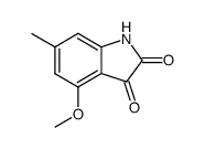4-methoxy-6-methyl-1H-indole-2,3-dione结构式
