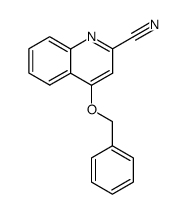 4-benzyloxy-quinoline-2-carbonitrile结构式