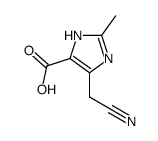 4-(氰基甲基)-2-甲基-1H-咪唑-5-羧酸结构式