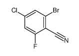 2-溴-4-氯-6-氟苯甲腈结构式